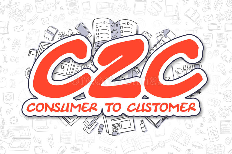 c-c-cartoon-red-word-business-concept-consumer-to-customer-hand-drawn-illustration-doodles-text-consumer-to-customer-doodle-80600954